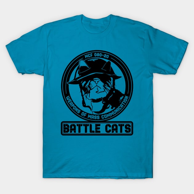 Battle Cats -Black T-Shirt by shablamaflam